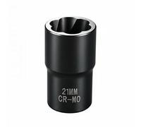Kuntesetty 5 Piezas Extractor de Tuercas Industriales Juego Tuercas Vaso para Pernos Dañados Llave para Sujetadores Oxidados Compatible con Carraca de 1/2, 3 piezas