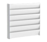 Kuntesetty Deflector de Aire Acondicionado, Deflector de Condensador de Aire Acondicionado Exterior, Cubierta Universal de Acero Galvanizado, Protección de Defle, 55cmx55cm