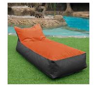 KUNYOS Bolsa de Frijol Oxford for Exteriores, Funda for Tumbona, sofá Cama Flotante for Piscina(Grey-Orange)