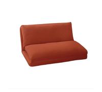 KUNYOS Sofá Perezoso Firme, Silla Individual, reclinable y extraíble, Lavable, tamaño pequeño, Sala de Estar, Dormitorio, sofá Cama pequeño Plegable(Double Orange)