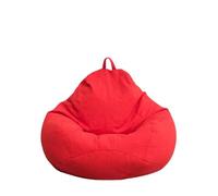 KUNYOS Sofá Tipo puf for niños de 70x80cm, Tumbona Perezosa con Relleno de Cuentas de EPS, cómodo sofá for Uso en Interiores Incluido(Red)