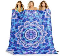 KUOGAS Toalla Playa XXL 200x145 cm, Toalla Grande De Microfibra De Secado RáPido, Toalla De BañO Sin Arena, Manta De Playa Mujer (Mandala Morado)