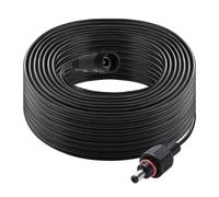 KUOQIY 10m 5.5x2.1 mm Rosca M14 IP67 Impermeable Prolongador Alimentacion DC, 24V 12V DC Cable de Extensión de Alimentación Macho Hembra 22AWG, para Luces Solares de Jardín