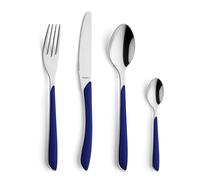 Kuppels Prisma - Set de cubiertos para 6 personas, 24 piezas de acero inoxidable pulido