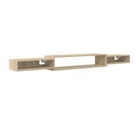 KUPTYERFG Mueble bajo para TV, 220 cm, roble Sonoma | El diseño flotante crea espacio libre en la sala de estar. El material de madera estable soporta hasta 30 kg de carga.