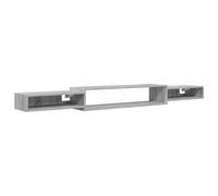 KUPTYERFG Sonoma - Armario para TV de pared, 220 cm, color gris | Diseño flotante que ahorra espacio para sala de estar y dormitorio, con espacio de almacenamiento abierto hecho de madera