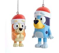 Kurt Adler Bluey and Bingo Ornaments, 2 Surtidos
