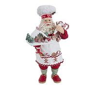 Kurt S. Adler Papá Noel, cloruro de polivinilo de Resina, Multicolor, 10.5 Pulgadas