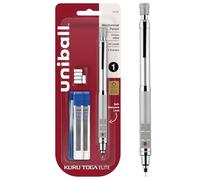 Kuru Toga Elite - Kit de iniciación de portaminas, 0.5 mm, HB #2, barril plateado, 1 unidad