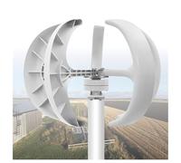 KUSOLE Generador de turbina eólica de 12000 W, 12 V/24 V - Equipo de energía para Exteriores. Generador de turbina eólica Vertical Tipo Linterna de 5 aspas. 12V