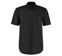 Kustom Kit - Camisa de manga corta para trabajar Modelo Oxford hombre caballero