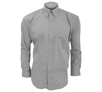Kustom Kit - Camisa de manga larga formal Modelo Oxford Corporate hombre caballero - Fiesta/Trabajo/Eventos