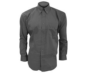 Kustom Kit - Camisa de manga larga formal Modelo Oxford Corporate hombre caballero - Fiesta/Trabajo/Eventos