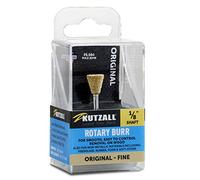 Kutzall Fresa Rotativa Original Cola de Paloma, Eje de 1⁄8", Fino - Accesorio para Dremel, Foredom, DeWalt, Makita. Carburo de Tungsteno Abrasivo, 3⁄8" (9,5mm) Dia. X 1⁄2" (12,7mm) Longitud, DT-38-EG