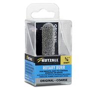 Kutzall Fresa Rotativa Original de Punta Esférica, Eje de 1⁄4", Basto - Accesorio para Bosch, DeWalt, Makita, etc. Carburo de Tungsteno Abrasivo, 1⁄2" (12,7mm) Dia. X 1-1⁄2" (38,1mm), BN-12X112