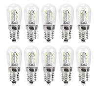 Kuuleyn Accesorios de iluminación, 10 Uds E12 LED Bombilla de luz para Nevera 1,5 W AC 230 V de Repuesto para lámpara de máquina de Coser doméstica