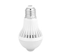 Kuuleyn Bombilla de lámpara LED, E27 Detección inteligente PIR Luz de sensor de movimiento infrarrojo Bombilla de lámpara LED, para el sótano, el baño o el pasillo(5W)