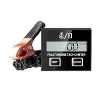 Kuuleyn Tacómetro digital Pantalla LCD de 100 a 30000 RPM Tacómetro de motor de mano pequeño Medidor de RPM inductivo para desbrozadora de motosierra y motores pequeños