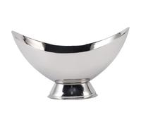 Kuuleyn Tazón de helado de acero inoxidable Taza de postre irrompible de acero inoxidable Tazón de helado con patas Favores de fiesta de cumpleaños de boda para sundaes Merienda (Medio)