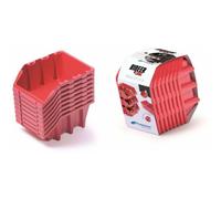 Kuwety 25 bineer long 6 unidades rojas, kistenberg, bandejas plástica
