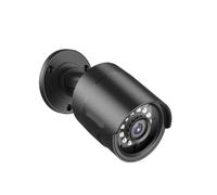 KVBRUI Cámaras 1080P 4 en 1 TVI Cámara de Seguridad Tipo Bala con visión Nocturna a Todo Color Cámara de Seguridad de vigilancia CCTV IR Transparente de 2MP(1PC Black)