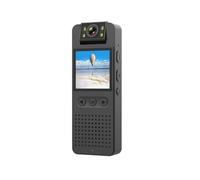 KVBRUI Grabadora policial for el cumplimiento de la Ley, Mini cámara móvil DV con visión Nocturna infrarroja de Alta definición, WiFi, 1080P, for Exteriores(Camera 128G Card)