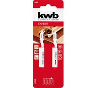 kwb 2 hojas de sierra de calar para laminado, corte curvo (para laminado, madera dura, bimetal)