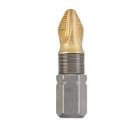 kwb 2 puntas de 25 mm PZ 1 Titan Tin 124101 (Tin, TQ 60 acero, ISO 1173 accionamiento C6.3)