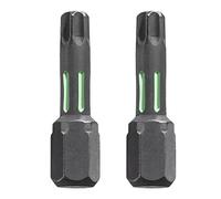 kwb 2 puntas de 25 mm TORX 10 Torsion 122210 (TQ 60 acero, zona de torsión, ISO 1173, accionamiento C6.3) T10