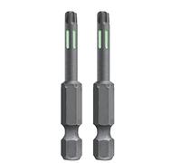 kwb 2 puntas de 50 mm TORX 25 Torsion 122325 (TQ 60 acero, zona de torsión, ISO 1173 accionamiento C6.3)