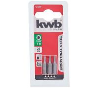KWB 49121209 Pack de 3 Puntas 25 mm Tor x 9 Industry SB