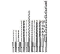 KWB 49240280 SDS-Plus - Conjunto de accesorios para martillos perforadores (12 piezas con caja de almacenamiento)