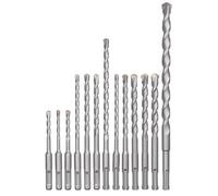 KWB 49240280 SDS-Plus - Conjunto de accesorios para martillos perforadores (12 piezas con caja de almacenamiento)