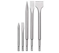 KWB 49240285 - Juego de cinceles de martillo SDS - Plus (para piedra y hormigón de 5 piezas en estuche de plástico)