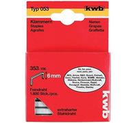 KWB 49353106 - Grapas de acero (053/C, 6 mm, SB, 1800 piezas)