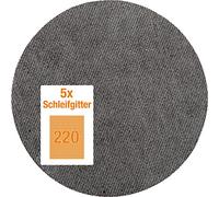 KWB Rejillas abrasivas 49491522 GR 220 sistema Quick-Stock 225 mm Pack de 5