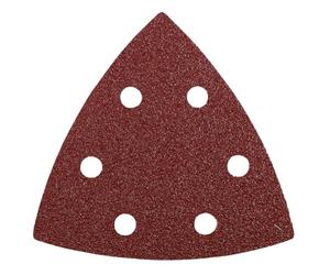 KWB 49492812 - Pack de 5 abrasivos triangulos (6 AGU, 96 x 96 x 96 mm, GR 120, sistema Quick-Stock)