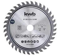 kwb 581868 Hoja de sierra circular de precisión para madera y madera dura, Hoja de sierra de precisión fina, 130 x 16 mm