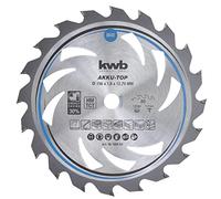 kwb 584154 Hoja de sierra circular de ahorro de energía Easy Cut, diámetro de 156 x 12,75 mm corte fino con dentado alterno especial 20 dientes Z20, AKKU-TOP corte fino, 210 x 30