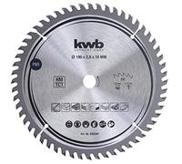 kwb 586568 Hoja de sierra circular de precisión para madera y madera dura, Hoja de sierra de precisión fina, 190 x 16 mm