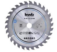 kwb 586757 Hoja de sierra circular para madera y madera dura, Cleancut - Hoja de sierra mediana, 190 x 20 mm