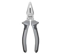 kwb Alicates combinados de 160 mm, de fabricación alemana con mango de 2 componentes con protección de la mano, acero al carbono antirreflejos, con zona de agarre y puntales endurecidos, DIN ISO 5746