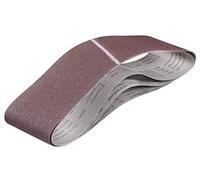 kwb by Einhell 3 bandas de lijado de 152 x 1219 mm, accesorios para lijadora de banda (madera y metal, funcionamiento de cinta silencioso, varios granos 1 K60, 1 K80, 1 K120, adecuado para lijadoras
