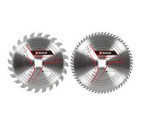 kwb by Einhell - Juego de hojas de sierra circular (2 unidades, 250 x 30 mm, 2 hojas de sierra HM, diámetro de 250 x 30 mm, máx. 7600 min-1, 60 dientes, apto para sierras circulares de mesa Einhell y sierras de inglete)