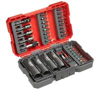 kwb Caja de puntas para llave de impacto y impacto, Con soporte para puntas y llaves de vaso resistentes a los golpes, 35 piezas