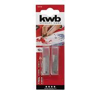 KWB Cuchillas de recambio para cúter 023730 (12 unidades, para artículo 014920, muy afiladas, acero inoxidable)
