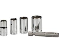 'KWB CV Llave hexagonal interior 105110 con adaptador (ISO 1173, 1/4 E 6.3, acero CV), 0 W, 0 V