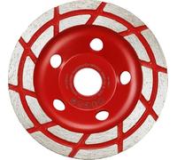 kwb Disco de diamante para amoladoras angulares (con borde de 2 filas, diámetro de 125 mm, ideal para hormigón con refuerzo, yeso, solera y adhesivo para azulejos)