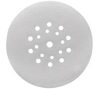 kwb Disco de lija K 120 para lijadora de cuello largo, 225 mm de diámetro, revestimiento de estearato, perforado con velcro