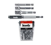 KWB Einhell 49120090 Juego 23 Puntas 4 Adaptadores PH TZ T 16x25mm 3x50mm
